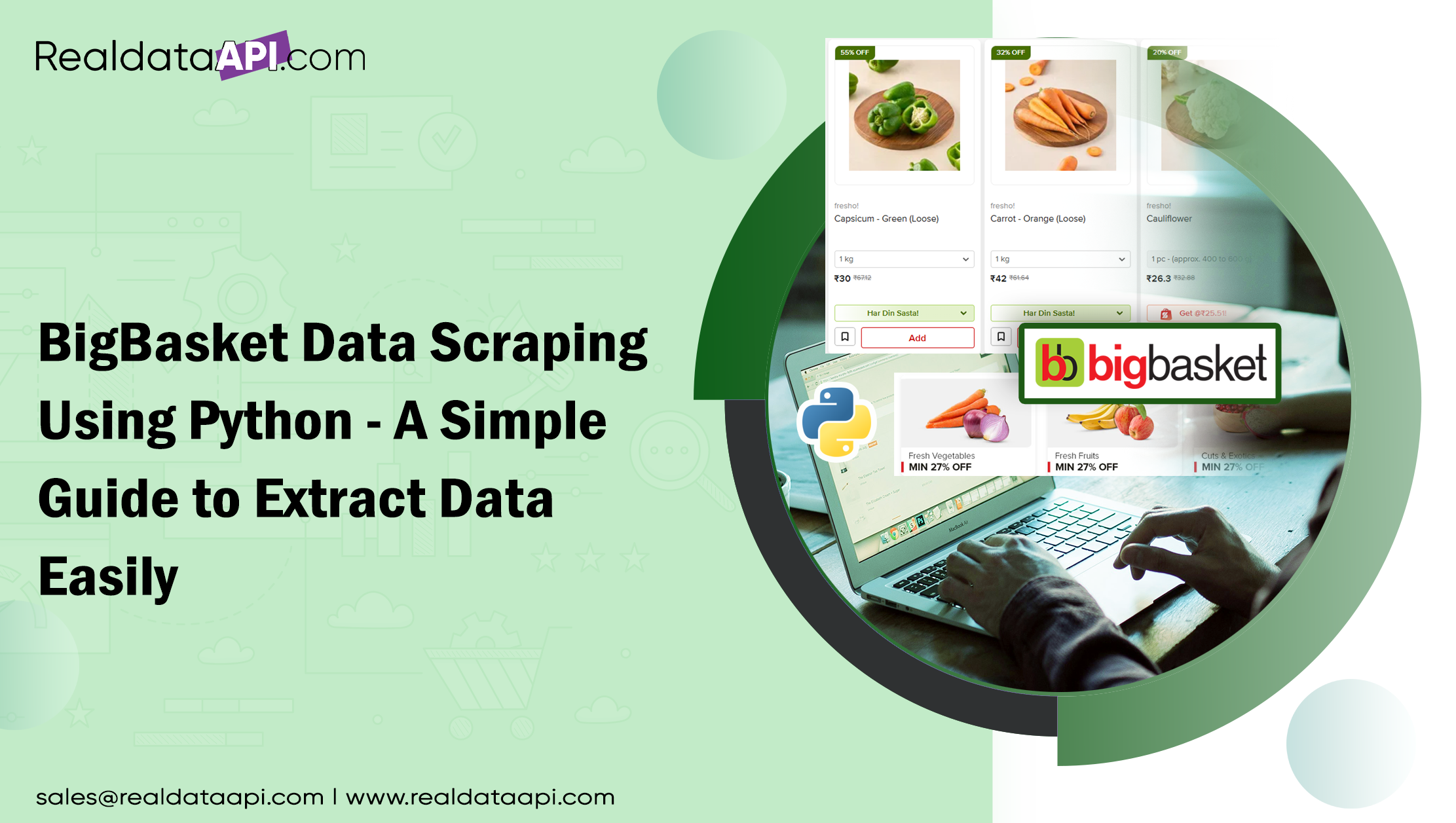 BigBasket Data Scraping Using Python - A Simple Guide to Extract Data Easily